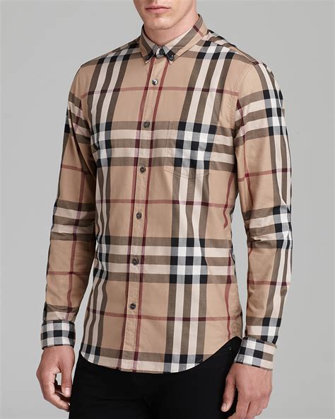 cheap burberry button down